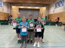 hinten von links: Richard Begenau, Vivien Aschenbach, Nora Kosmetschke vorne von links: Madeleine van der Bach, Luca Buhr